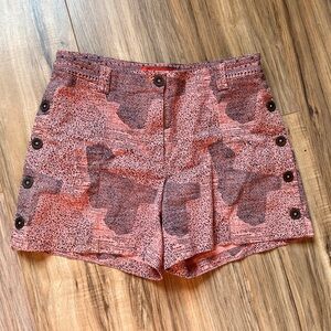anthropologie Cartonnier shorts 8 button side NWOT